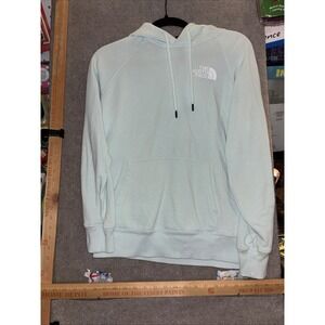 The North Face Women's Small Hoodie Light Blue Never Stop Exploring Polar Bear